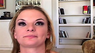 Fit blonde babe hardcore sex facial cumshot
