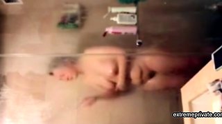 curvy stepmom 51 shaving her pussy in the shower