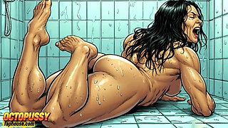 Horny 45-year-old Mommy in the Shower