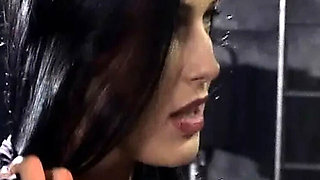 Anal Gangbang Orgy with Blonde and Brunette in Warehouse - Rough Group Sex