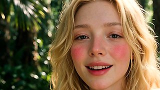 Forest Blonde Plays With Herself To Orgasm (AI)