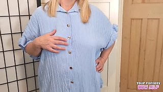 Amateur BBW Wife Homemade Cheating - Big Natural Tits Milf Masturbating Wank Video