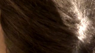 POV blowjob footjob handjob with Karla Kush eating cum