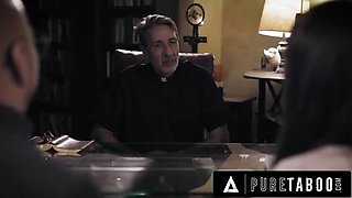 Creepy Priest Dominates Bride Gia Paige For Confession - Hardcore BDSM & Big Cock Fucking