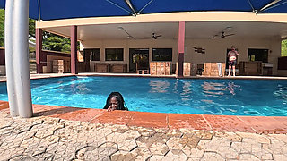 Barely Behaving by the Pool