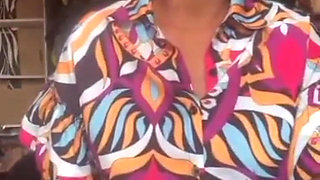 Public Masturbation of a Horny Mama Playing Her Fat Pussy in Her Shop for Her Lover