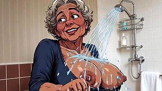 Ai Cartoon Clips with Big Tit Older Women