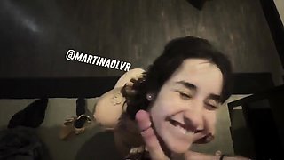 Hot amateur teen blowjob and facial HD video