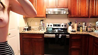 Curly Blonde Teen Records Solo Dildo Masturbation More at