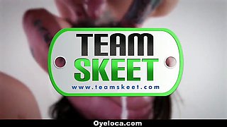 Teamskeet - hot brazilian teenie (Frida Sante) fucked on cinco de mayo