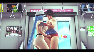 Akame Ga Hentai - Esdeat Sex in Train - Japanese Asian Manga Anime Film Game Porn