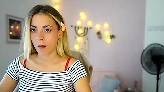 Blonde teen Sierras first erotic masturbation video