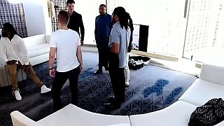 Real amateur skanks have group sex at slutty party in hi def