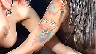 Hot Babe Girls in Lovely Sex with Dildos