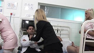 Hot Babe Shared Between Two Hungry Cocks