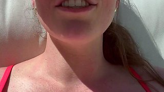 Amateur tennis player exposes her big boobs
