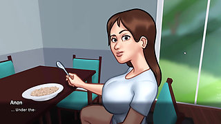 new step mom and step son  make amazing seen in summertime saga part 9