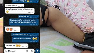 Hot conversation with my best friend's girlfriend. She decides to give me her tight pussy..