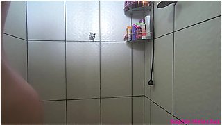 Curvy Blonde From The Gym Taking A Sexy Shower! - Loira Cavala