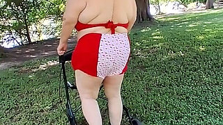 BBW Nurse Vicki Is Taking a Stroll in Her Hello Kitty Bathing Suit a Bikini! What Else Does She Do!