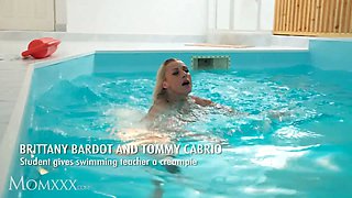 Watch Tommy Cabrio teach Brittany Bardot how to handle a big load in her pussy