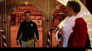 Scott Nails' Wild Christmas Threesome Explodes with Interracial Heat