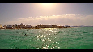 Bulging Bikini Fighting for Its Life While I Get Pounded by the Waves
