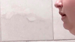 Sophia's first golden shower with Jasper