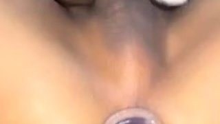 Raspberry Anal Training With Large Sex Toy