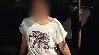 Hot Wife Risking Fucking in Public Pool at Night