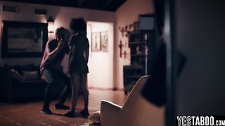 Ebony mature model squirts on wife knob