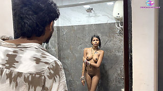 While Cleaning, the Servant Saw His Mistress Taking a Bath in the Bathroom. the Mistress Called the Servant to the Bathroom and