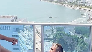 Sex in the Alutas with a View of the Sea with a Very Pregnant Woman