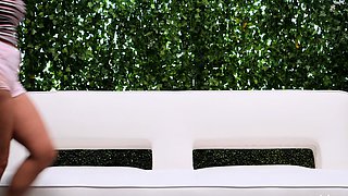 Big assed busty tit fuck and blowjob from curvy stunner