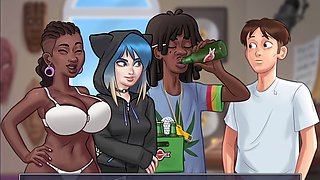 Anime, summertime saga eve, big ass latina