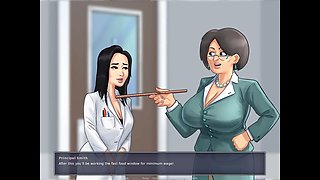 Milf professor strolls around college with a vibrator in her beaver