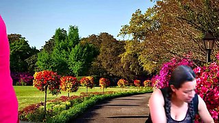 AdamanDeve and Lupo Outdoor Sex - Blowjob, Creampie, and Loud Moaning in Public