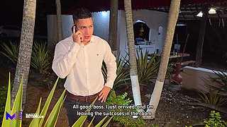 Cuckold Wife Fucks Husband's Driver - Max Betancur & Salome Gil