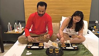 Step Daughter Sucks Step Dad's Big Dick and Rides Monster Cock