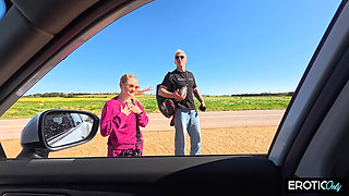 20-year-old Blonde Babe Gets Fucked Hard by a Horny Older Guy Who Knows What He's Doing