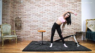 Beauteous lassie's fetish video