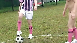 JAV Soccer School with Sexis Japaneses Teens Fucked by Trainers