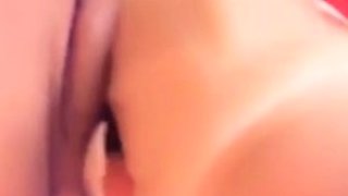 Close up of Asian masturbation