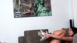 Teen Cute Italian Brunette Solo At