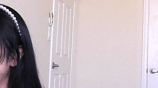 Petie Asian with Big Boobs Bangs Bwc