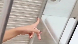 Desperate Latina Pees in the Shower and Gets a Hot Piss