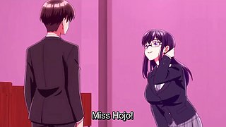 Hentai Room of Guilty Pleasure: Sexy Buxom Nerdy Student Lets Her Teacher Fuck Her In the Lecture Hall