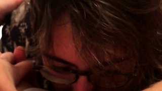 Amateur girlfriends licking in the kitchen