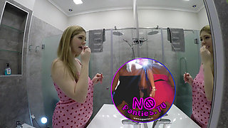 No Panties Hottest Girlfriend in the Bathroom