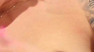 Hot Asian Girl Seducing and Masturbating for the Courier